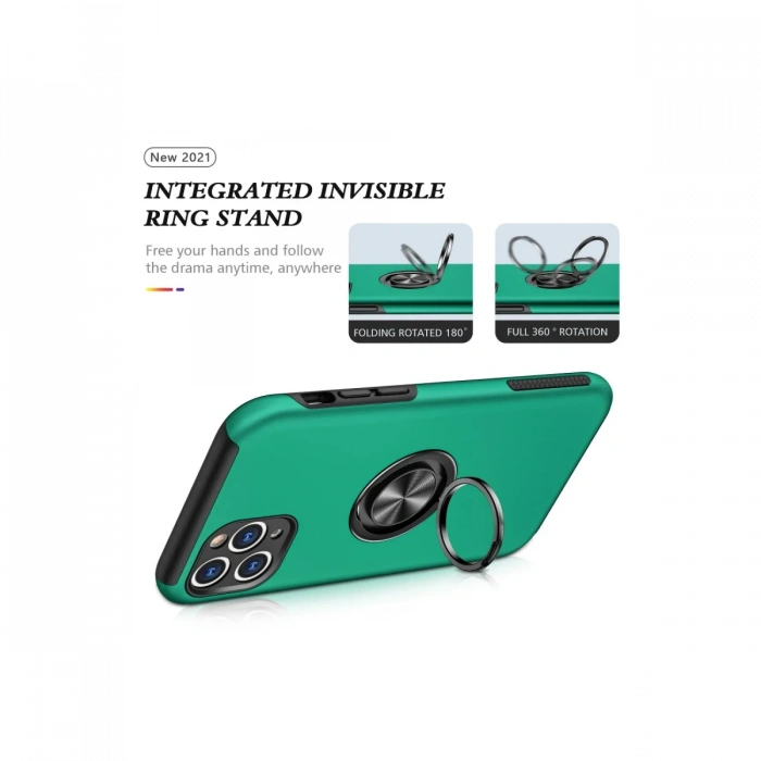 Newface iPhone 11 Pro Kılıf Elit Yüzüklü Kapak
