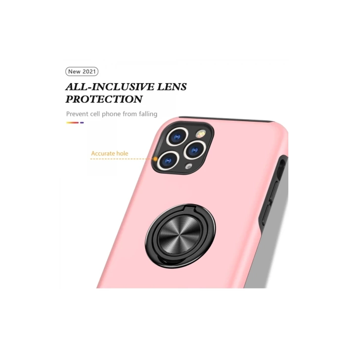Newface iPhone 11 Pro Kılıf Elit Yüzüklü Kapak