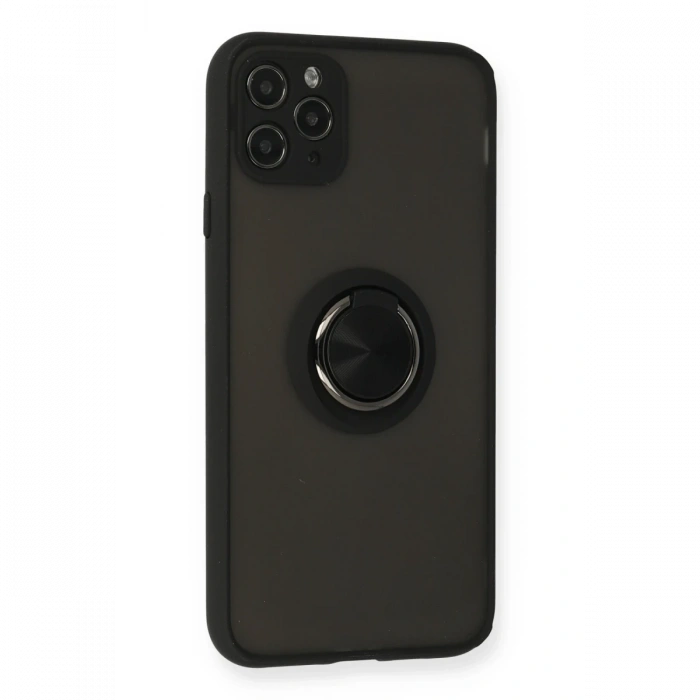 Newface iPhone 11 Pro Kılıf Montreal Yüzüklü Silikon Kapak
