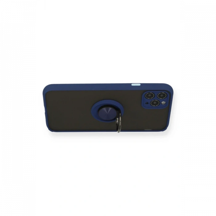 Newface iPhone 11 Pro Kılıf Montreal Yüzüklü Silikon Kapak