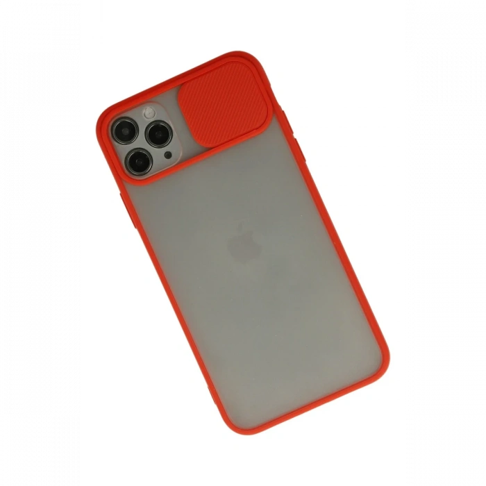 Newface iPhone 11 Pro Kılıf Palm Buzlu Kamera Sürgülü Silikon