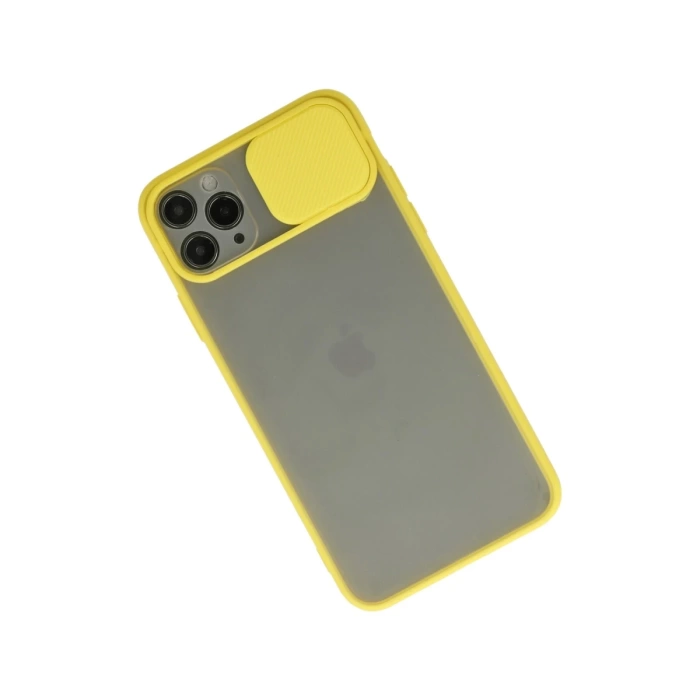 Newface iPhone 11 Pro Kılıf Palm Buzlu Kamera Sürgülü Silikon