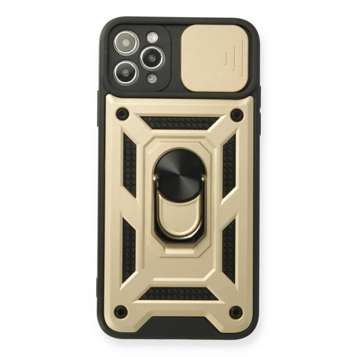 Newface iPhone 11 Pro Kılıf Pars Lens Yüzüklü Silikon