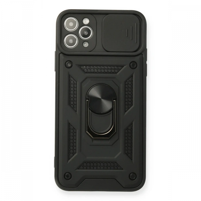 Newface iPhone 11 Pro Kılıf Pars Lens Yüzüklü Silikon