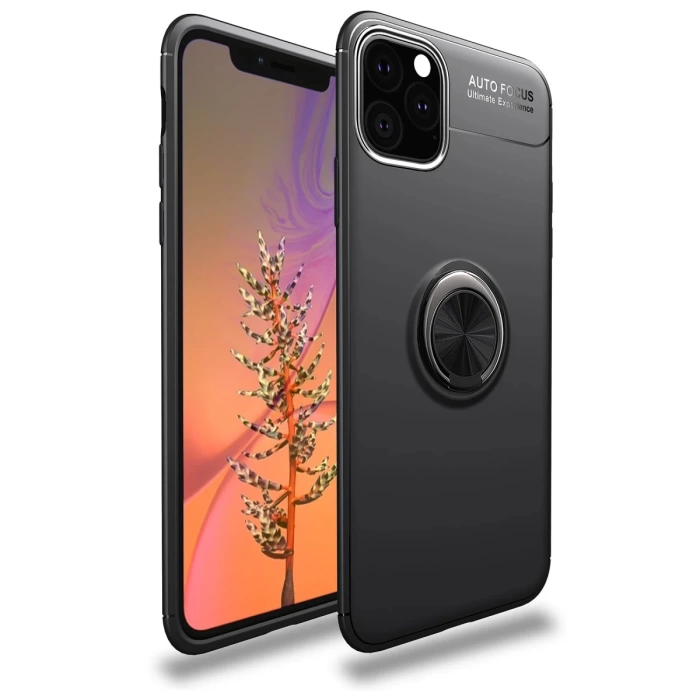 Newface iPhone 11 Pro Kılıf Range Yüzüklü Silikon
