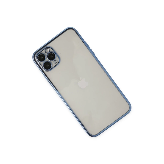 Newface iPhone 11 Pro Kılıf Razer Lensli Silikon - Açık Mavi