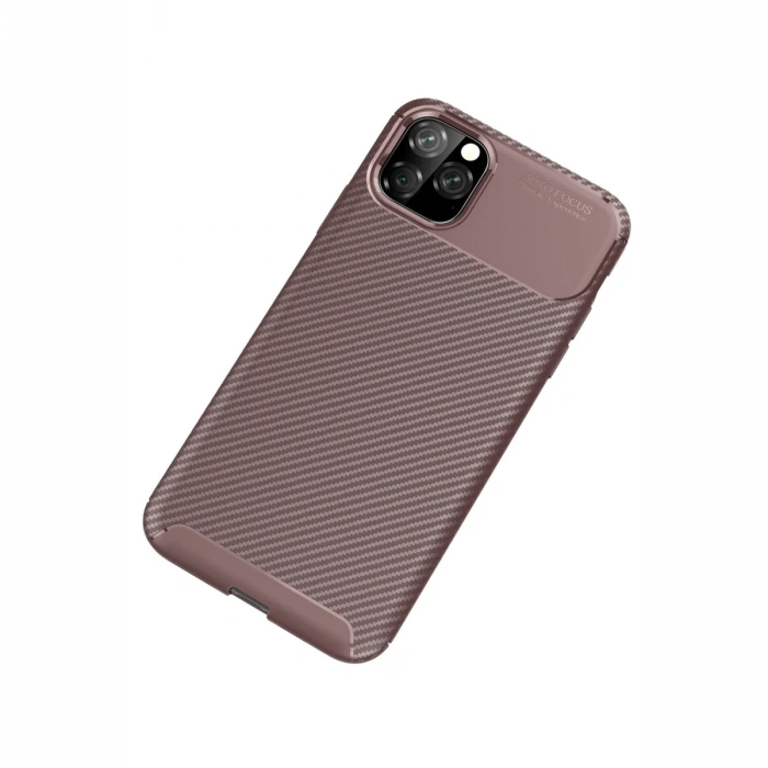 Newface iPhone 11 Pro Max Kılıf Auto Focus Karbon Kapak