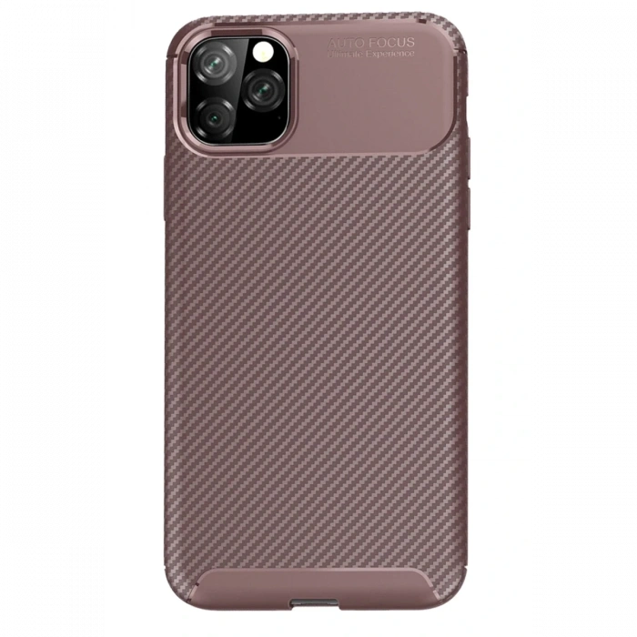 Newface iPhone 11 Pro Max Kılıf Auto Focus Karbon Kapak