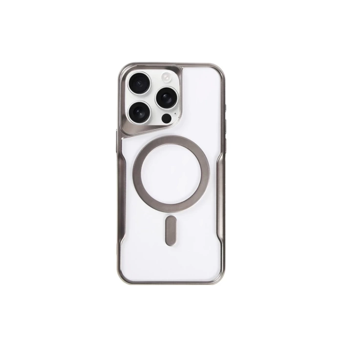 Newface iPhone 11 Pro Max Kılıf Boyi Magsafe Silikon Kapak - Titan Gri