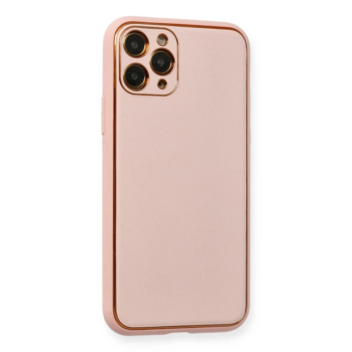 Newface iPhone 11 Pro Max Kılıf Coco Deri Silikon Kapak