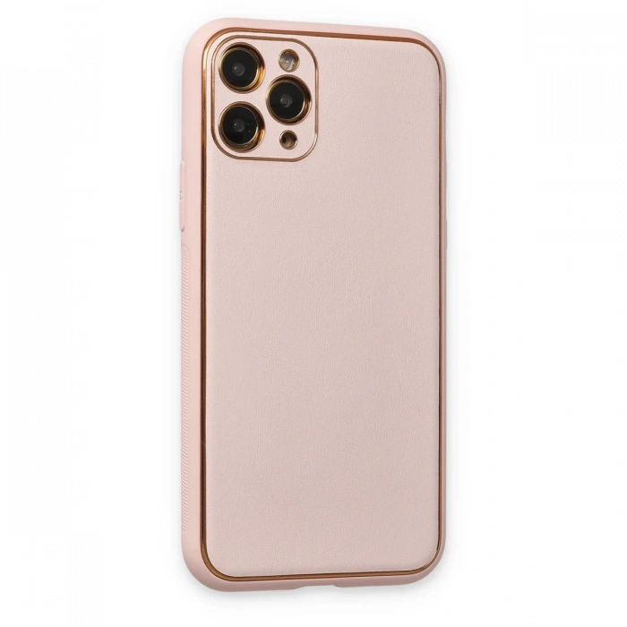 Newface iPhone 11 Pro Max Kılıf Coco Deri Silikon Kapak