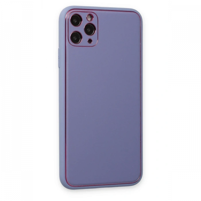 Newface iPhone 11 Pro Max Kılıf Coco Deri Silikon Kapak