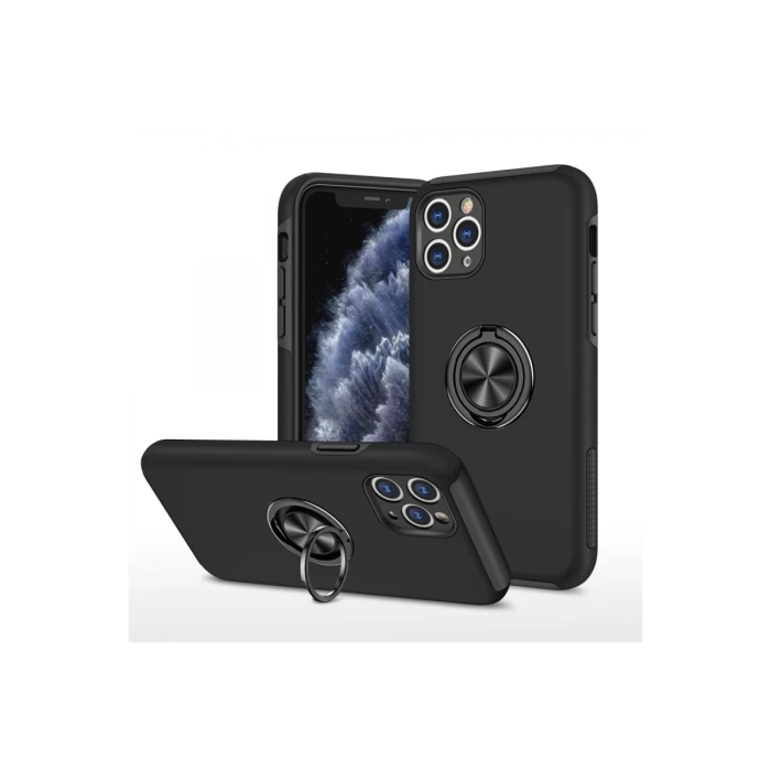 Newface iPhone 11 Pro Max Kılıf Elit Yüzüklü Kapak