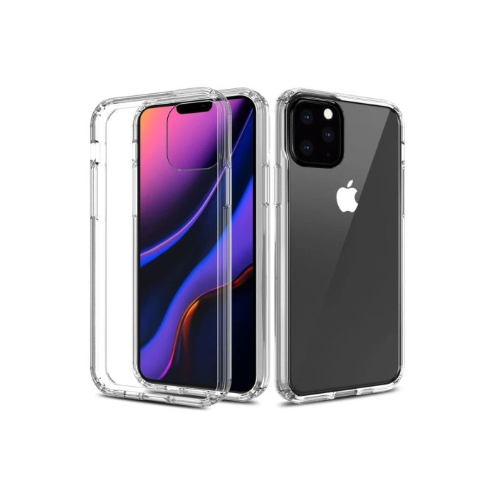 Newface iPhone 11 Pro Max Kılıf Lüx Şeffaf Silikon