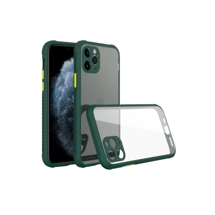 Newface iPhone 11 Pro Max Kılıf Miami Şeffaf Silikon