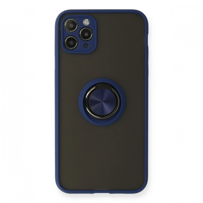 Newface iPhone 11 Pro Max Kılıf Montreal Yüzüklü Silikon Kapak