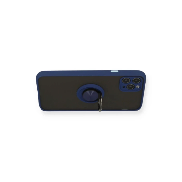 Newface iPhone 11 Pro Max Kılıf Montreal Yüzüklü Silikon Kapak