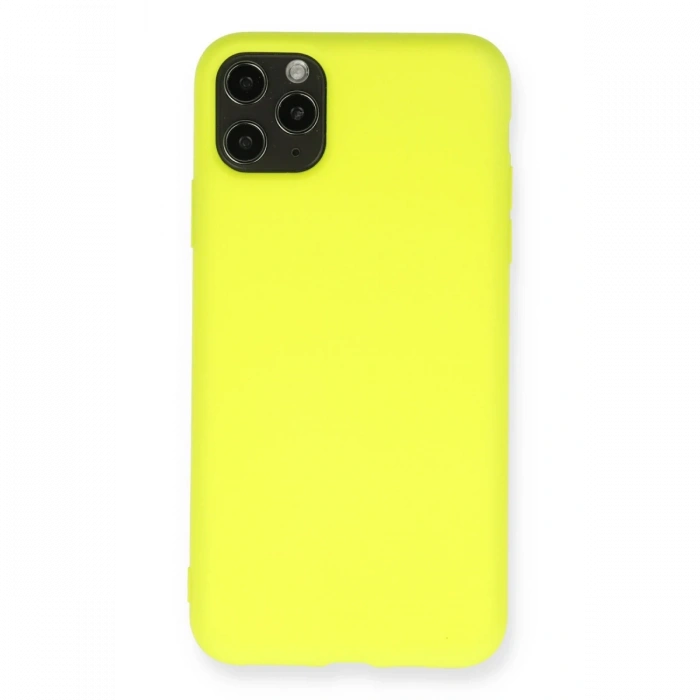 Newface iPhone 11 Pro Max Kılıf Nano içi Kadife Silikon