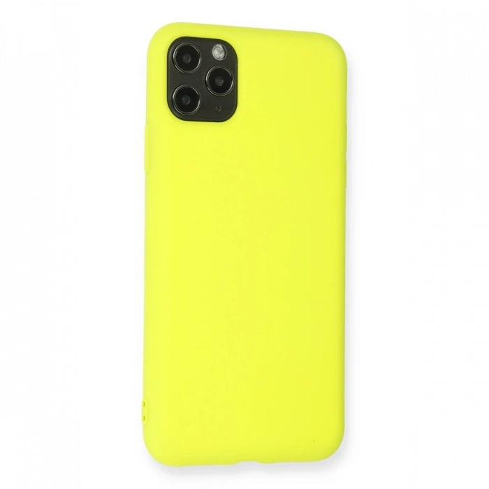 Newface iPhone 11 Pro Max Kılıf Nano içi Kadife Silikon