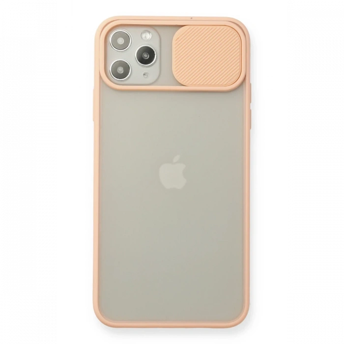 Newface iPhone 11 Pro Max Kılıf Palm Buzlu Kamera Sürgülü Silikon