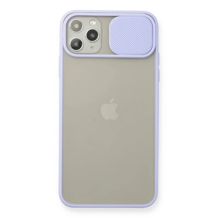 Newface iPhone 11 Pro Max Kılıf Palm Buzlu Kamera Sürgülü Silikon