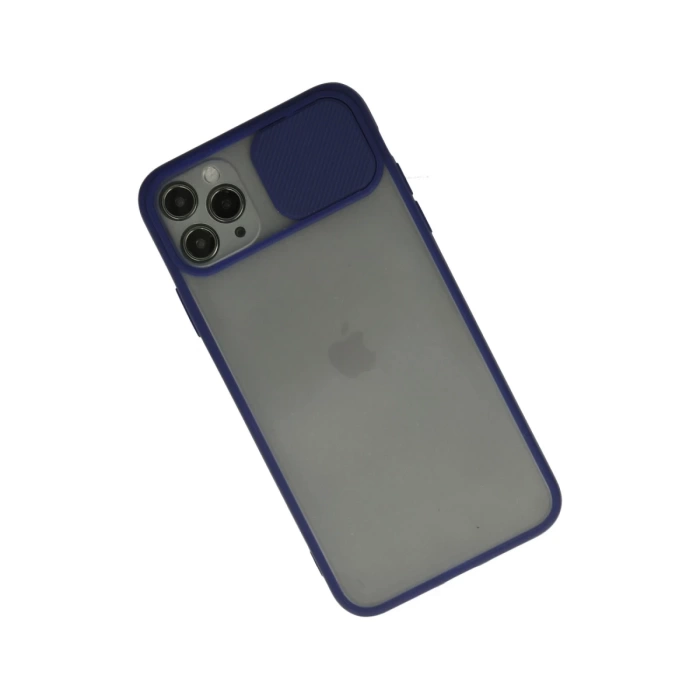 Newface iPhone 11 Pro Max Kılıf Palm Buzlu Kamera Sürgülü Silikon
