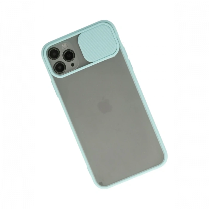 Newface iPhone 11 Pro Max Kılıf Palm Buzlu Kamera Sürgülü Silikon