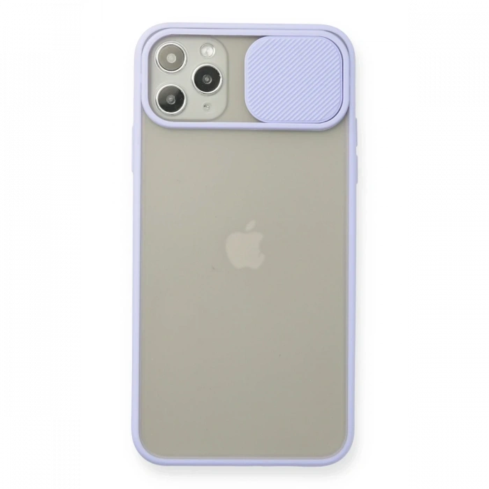 Newface iPhone 11 Pro Max Kılıf Palm Buzlu Kamera Sürgülü Silikon