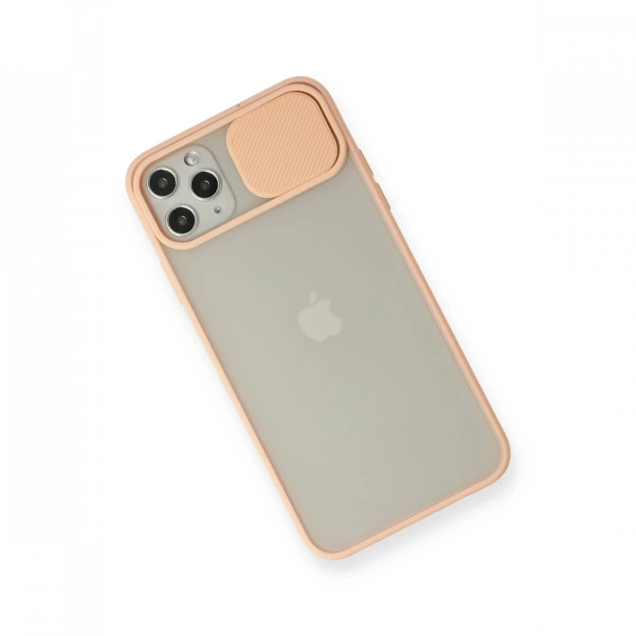 Newface iPhone 11 Pro Max Kılıf Palm Buzlu Kamera Sürgülü Silikon