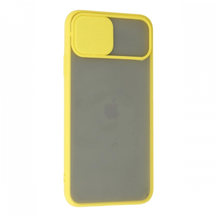 Newface iPhone 11 Pro Max Kılıf Palm Buzlu Kamera Sürgülü Silikon