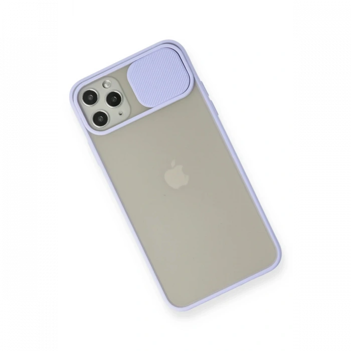 Newface iPhone 11 Pro Max Kılıf Palm Buzlu Kamera Sürgülü Silikon