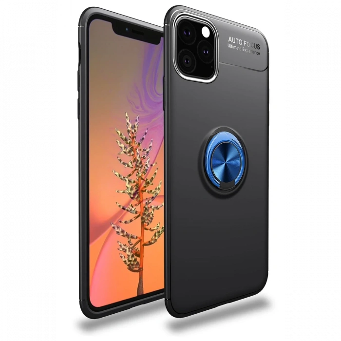 Newface iPhone 11 Pro Max Kılıf Range Yüzüklü Silikon