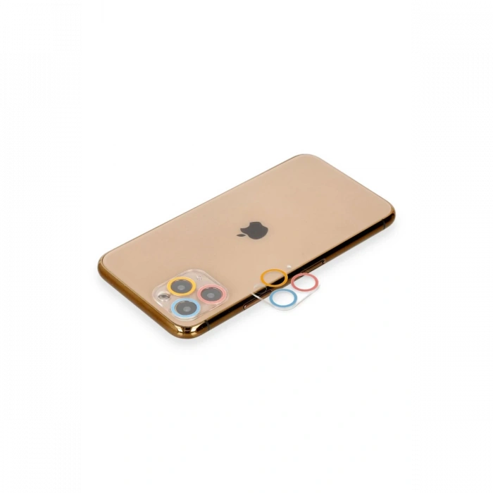 iPhone 11 Pro Max Renkli Kamera Lens Koruma Cam