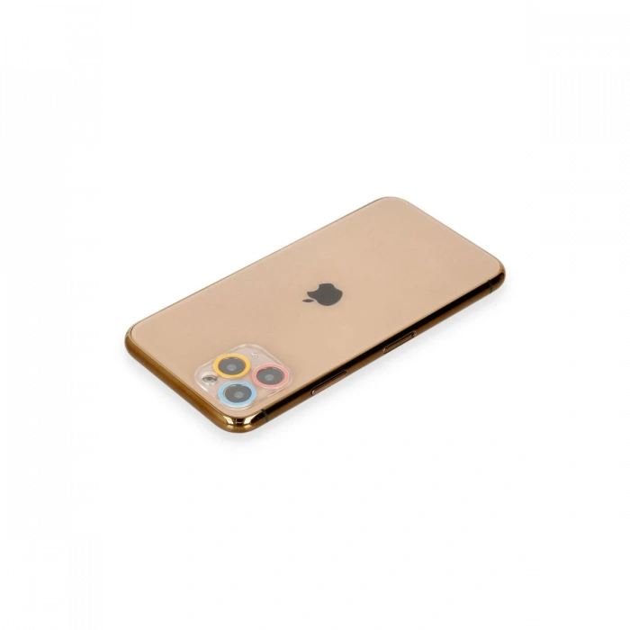iPhone 11 Pro Max Renkli Kamera Lens Koruma Cam