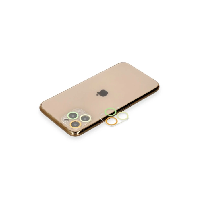 Newface iPhone 11 Pro Max Renkli Kamera Lens Koruma Cam