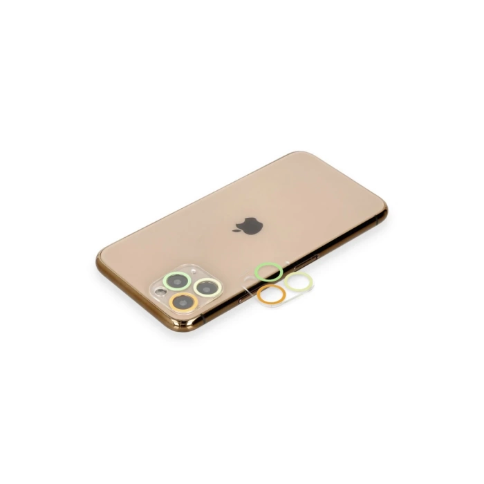 Newface iPhone 11 Pro Renkli Kamera Lens Koruma Cam