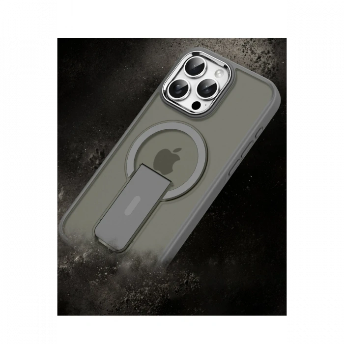 Newface iPhone 11 Tork Magsafe Standlı Kapak - Lila