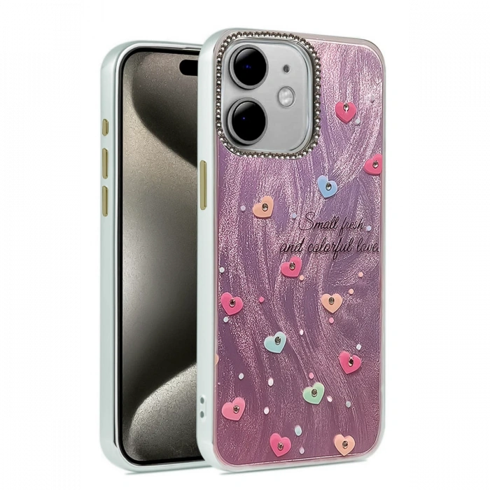 iPhone 12 Kılıf Blade Aynalı Desenli Kapak