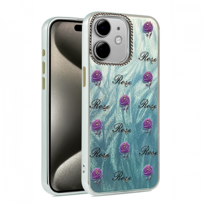 iPhone 12 Kılıf Blade Aynalı Desenli Kapak