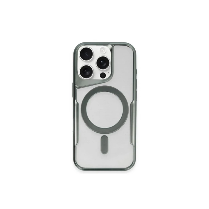 Newface iPhone 12 Kılıf Boyi Magsafe Silikon Kapak - Yeşil