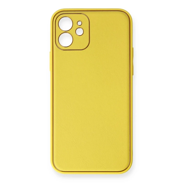 Newface iPhone 12 Kılıf Coco Deri Silikon Kapak