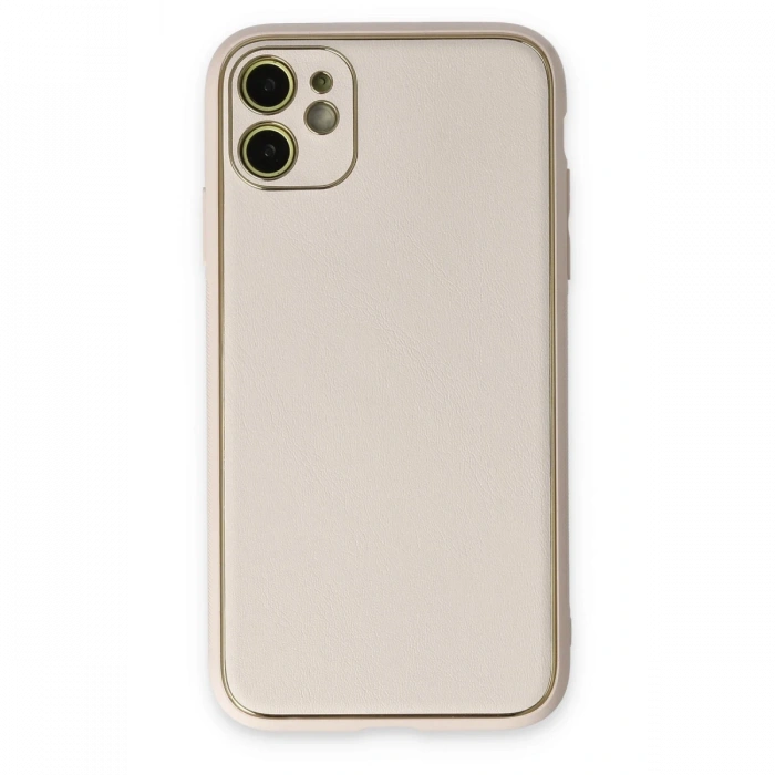 Newface iPhone 12 Kılıf Coco Deri Silikon Kapak