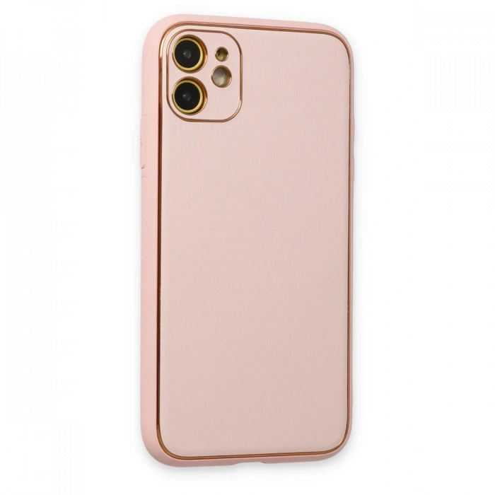 Newface iPhone 12 Kılıf Coco Deri Silikon Kapak