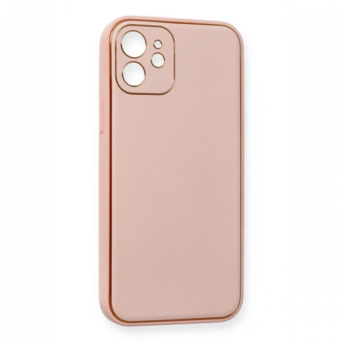 Newface iPhone 12 Kılıf Coco Deri Silikon Kapak