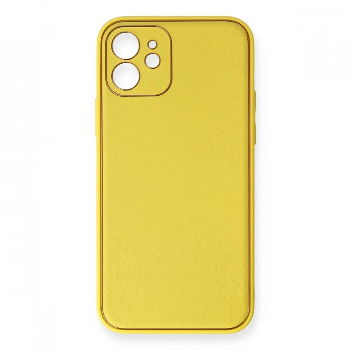 Newface iPhone 12 Kılıf Coco Deri Silikon Kapak