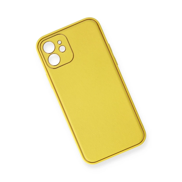 Newface iPhone 12 Kılıf Coco Deri Silikon Kapak