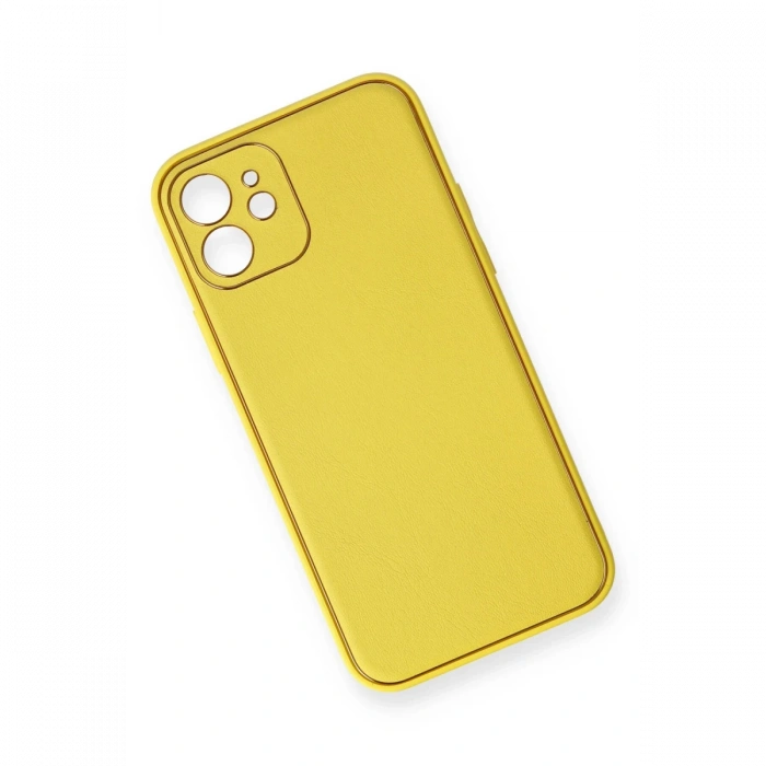 Newface iPhone 12 Kılıf Coco Deri Silikon Kapak