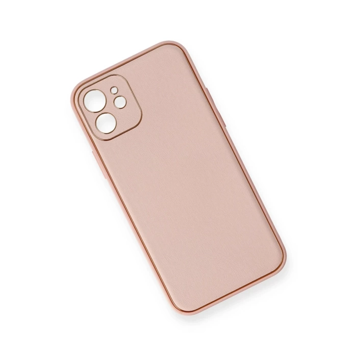 Newface iPhone 12 Kılıf Coco Deri Silikon Kapak