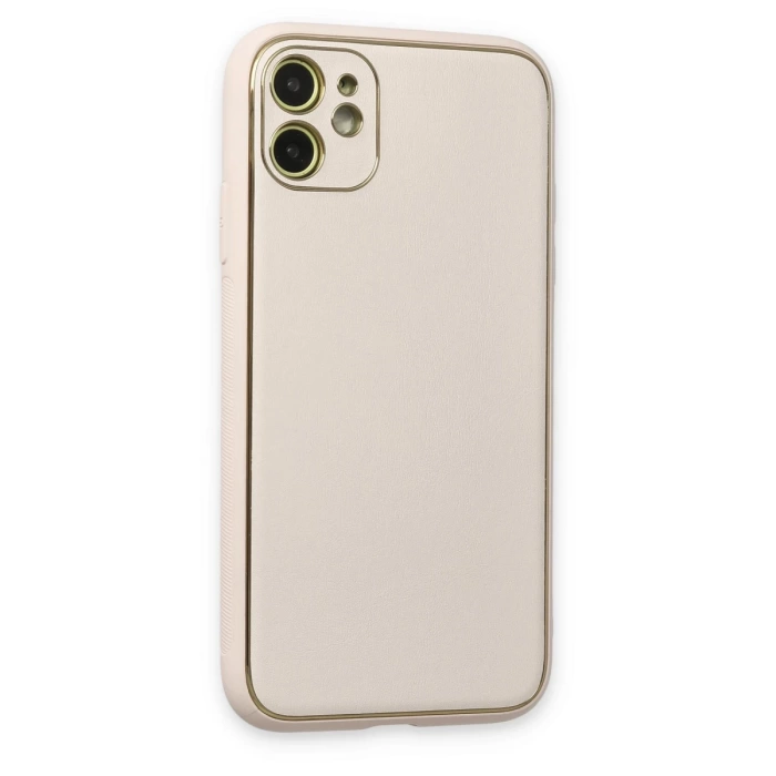 Newface iPhone 12 Kılıf Coco Deri Silikon Kapak