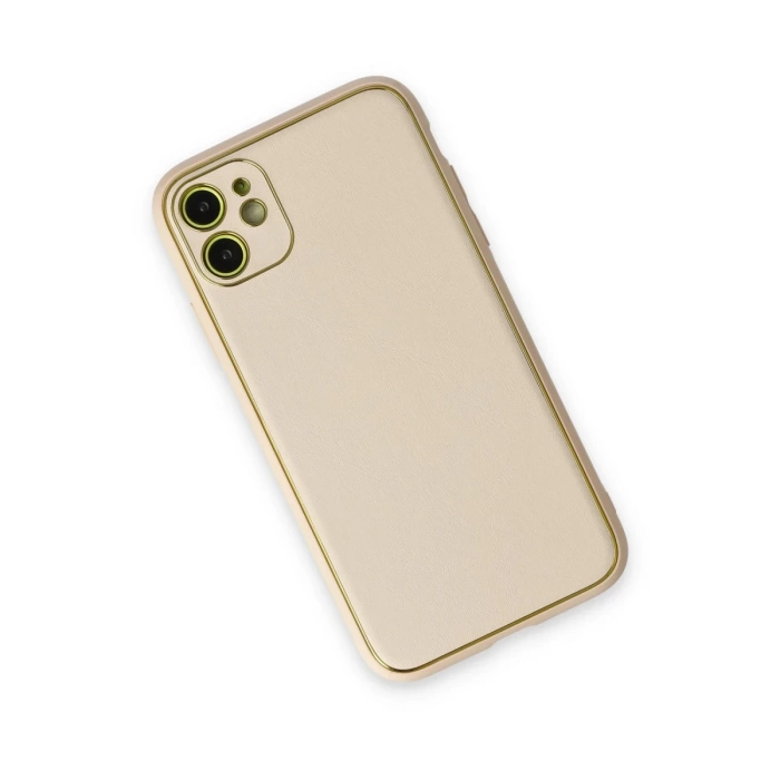 Newface iPhone 12 Kılıf Coco Deri Silikon Kapak
